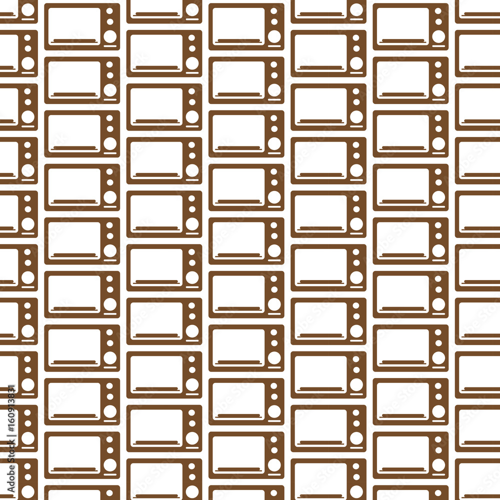 Obraz premium Pattern background oven icon