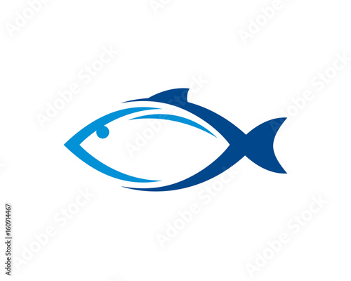 Fish Logo Template Design Vector, Emblem, Design Concept, Creative Symbol, Icon