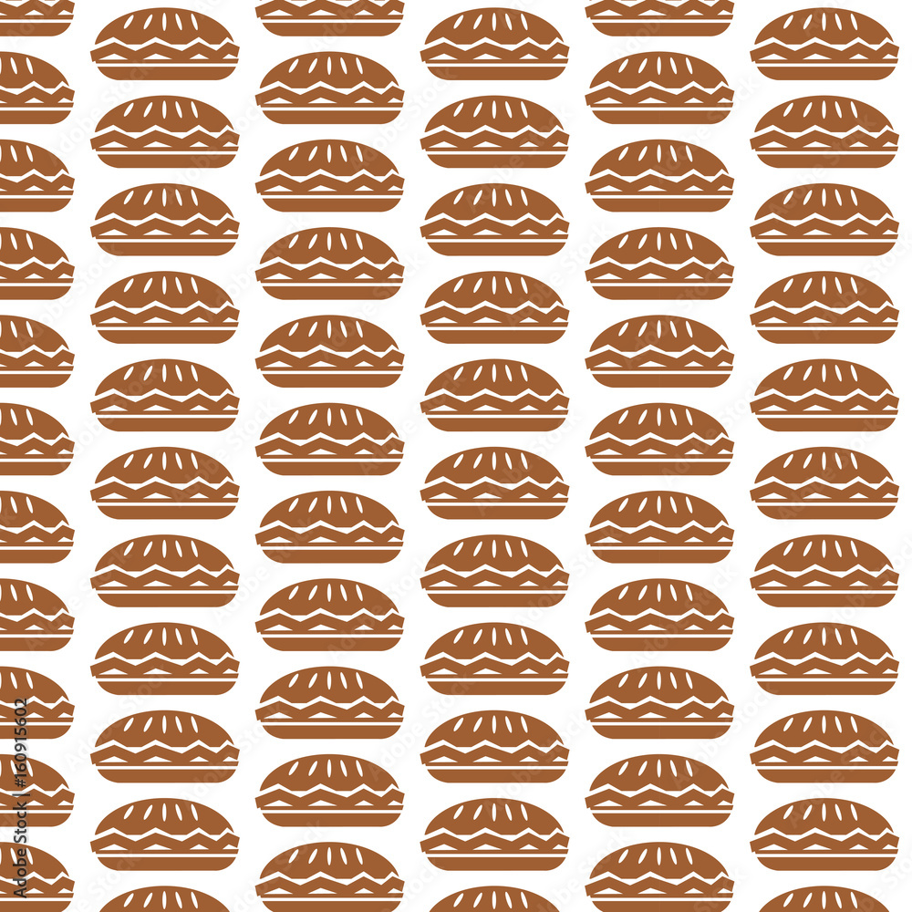Pattern background food pie icon