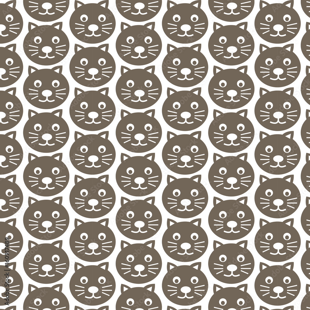 Pattern background cat icon Pattern background cat icon