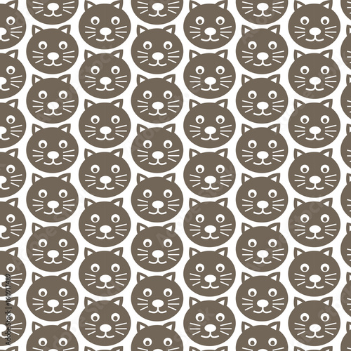 Pattern background cat icon