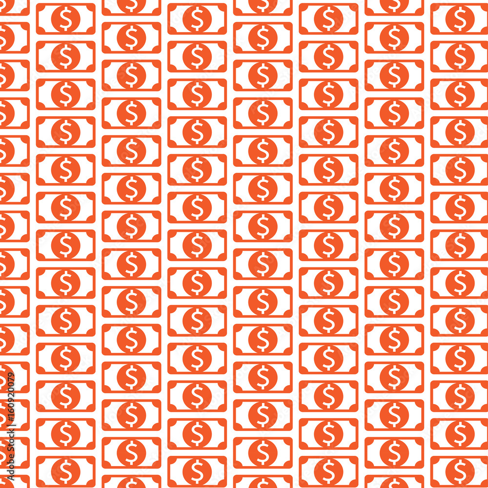 Pattern background money icon