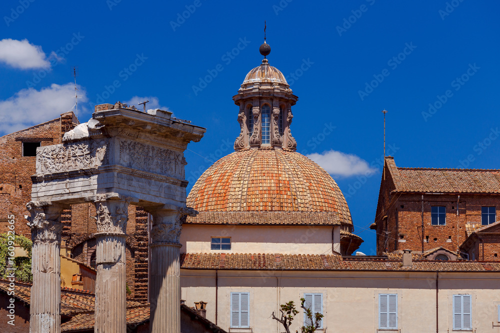 Rome. View of the old town.