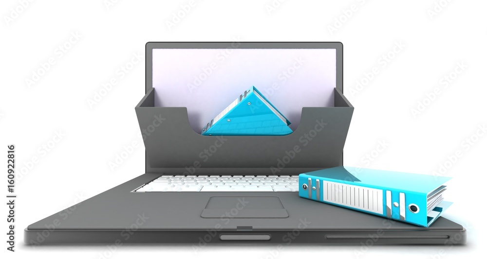 documents folder.3d Render.