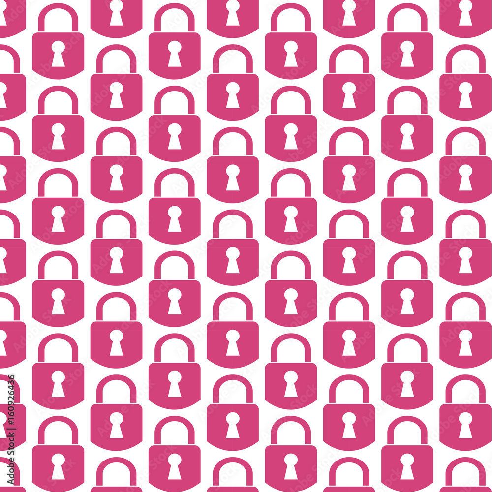 Pattern background Padlock icon Pattern background Padlock icon
