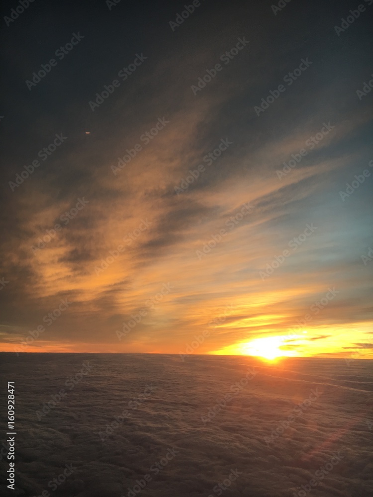 Plane Sunset 