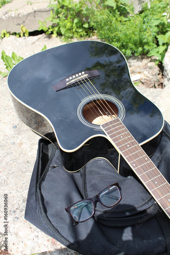 Fototapeta premium Guitar on the grass