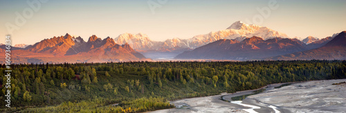 Denali Range Mt McKinley Alaska North America photo