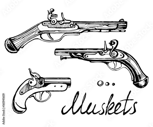 Muskets set different guns
