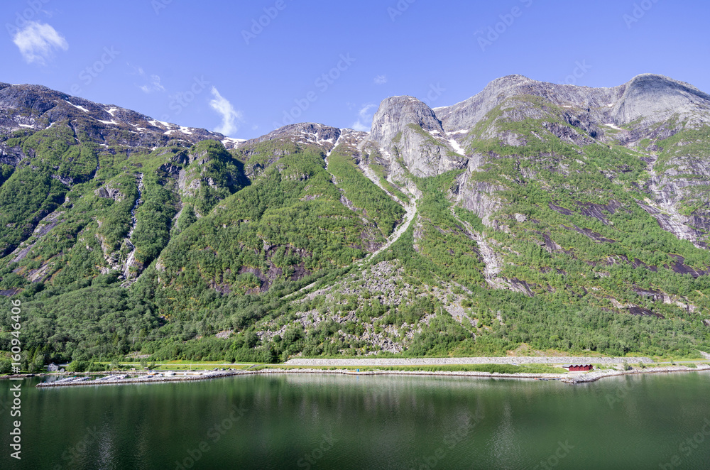 Norwegian fjord landscape (Eidfjorden)