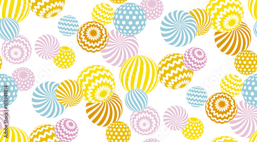 modern summer pale color geometry seamless pattern vector illustration. Print and web surface design template for card, invitation, poster