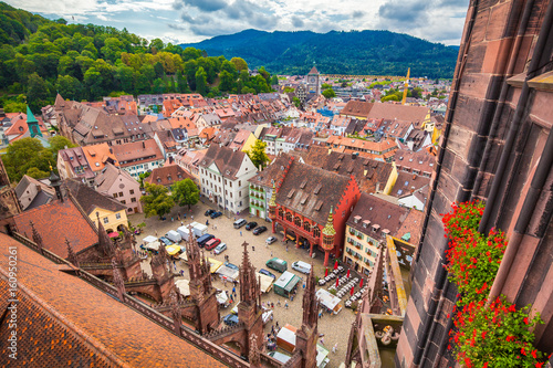 Obraz na płótnie Historic town of Freiburg im Breisgau, Baden-Württemberg, Germany w salonie