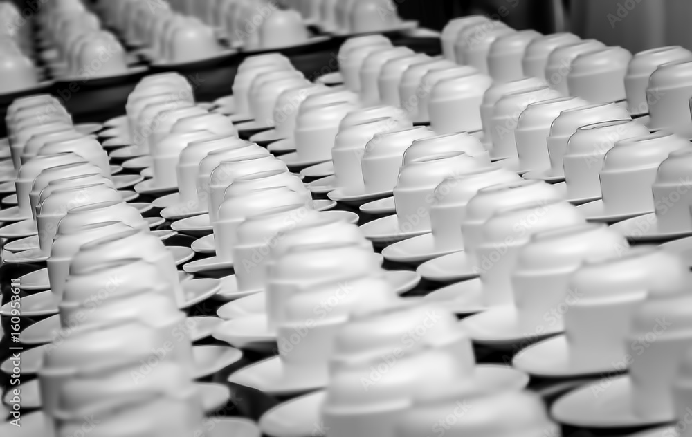 Coffee cups on a table