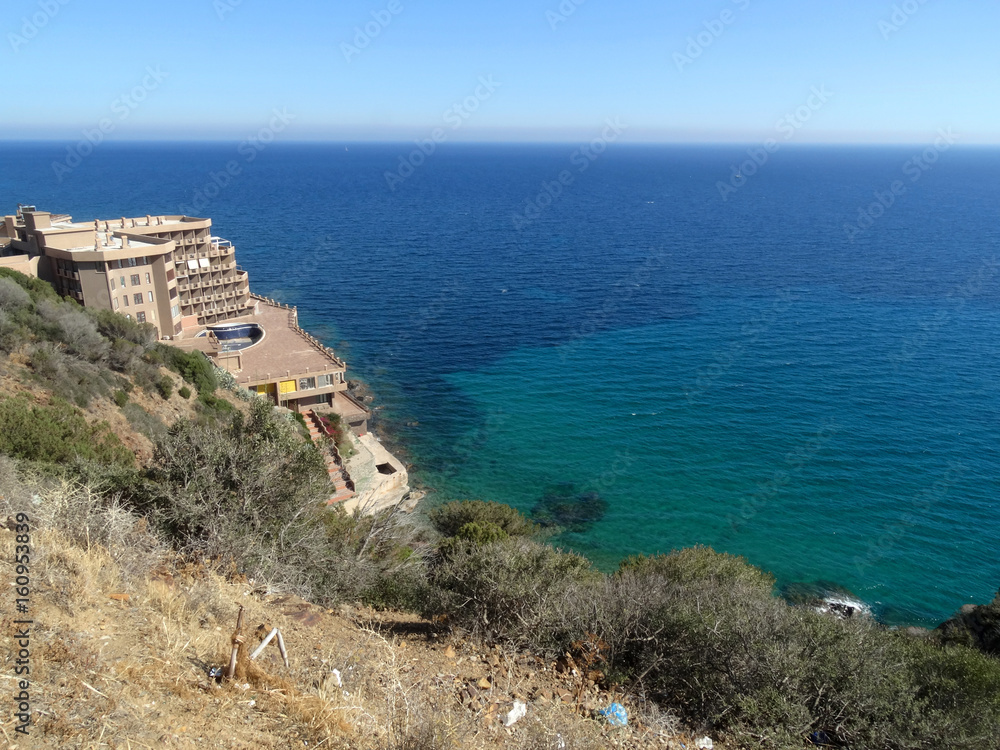 Beautiful crystal clear sea water and beach in Sardinia island