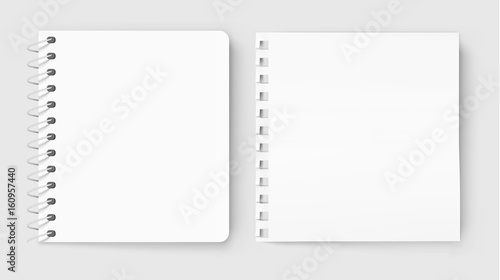 Set of note papers on a gray background. Illustrations ready for your design