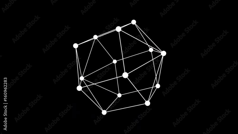 Abstract shape isolated on alpha channel, seamless loop Abstract shape isolated on alpha channel, seamless loop