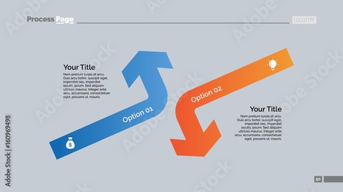 Opposing Arrows Diagram Slide Template