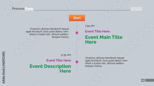 Vertical timeline slide 1