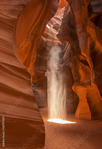 Light Beams Inside Antelope Canyon , Page, Arizona