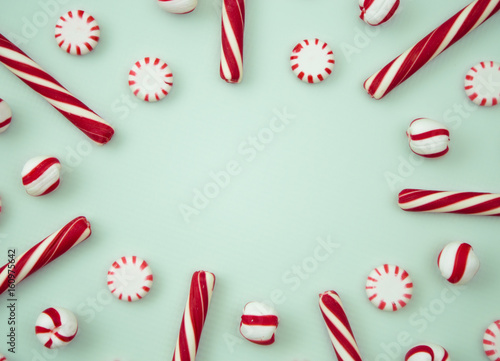 Peppermint Background with Space to Write