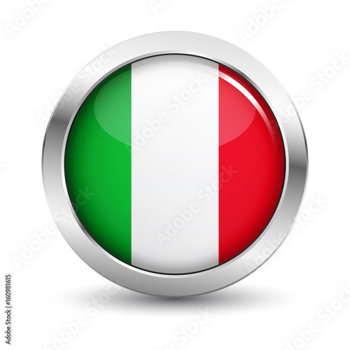 Free Download Italy Flag Icon Badge Vector Button - GFXLoad