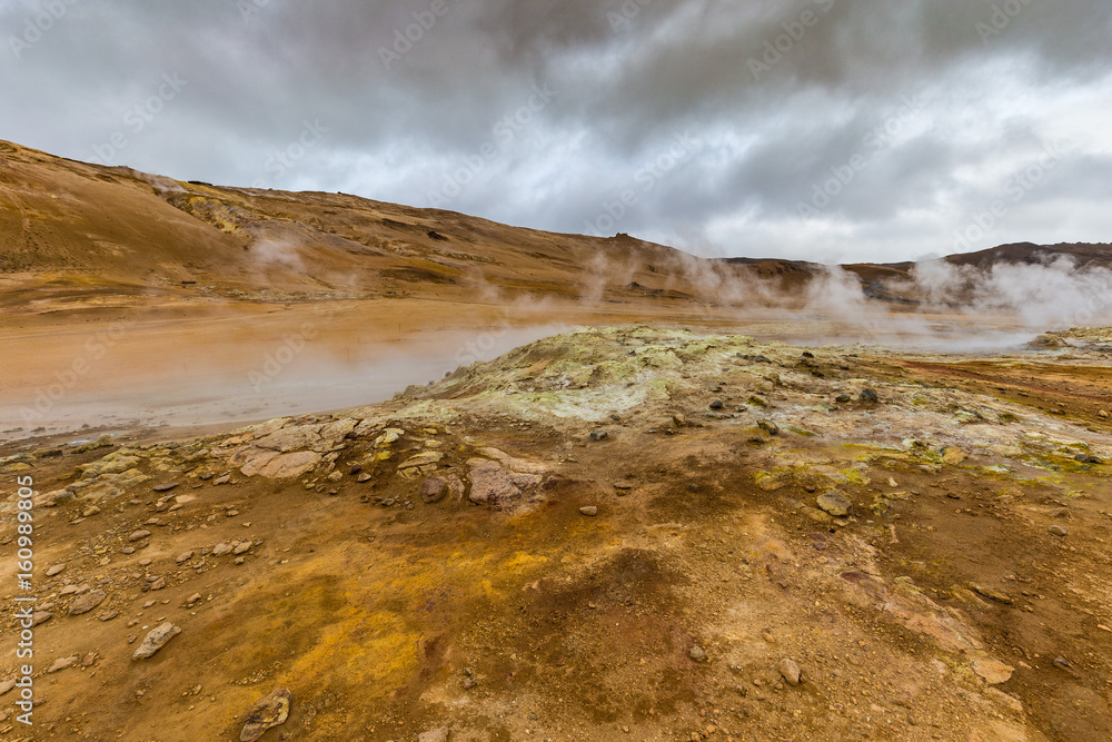 Geothermal Area Hverir, Hverarond, Northern Iceland Geothermal Area Hverir, Hverarond, Northern Iceland