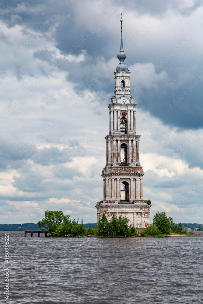 Belltower of the St. Nicholas Cathedral, Kalyazin, Russia