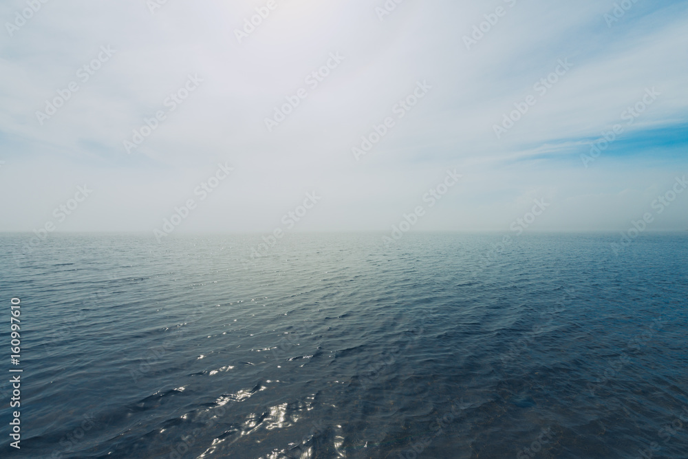 Sea background. Summer sea. Empty water surface.