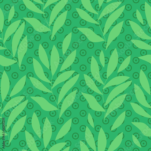 Leaf vector seamless pattern