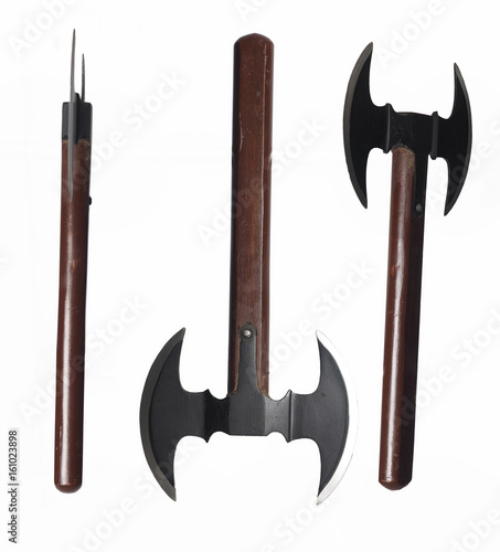 Two Headed Axe - with clipping paths