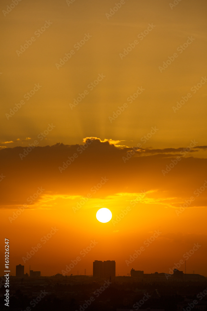 Fototapeta premium Colorful sky at sunset