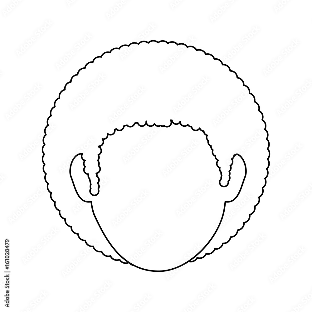 boy faceless avatar icon vector illustration graphic design