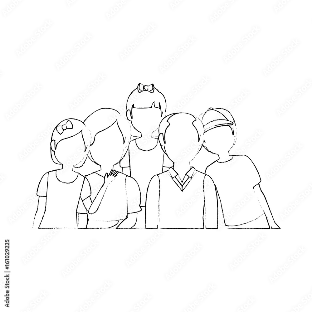 Family grandparents grandchildren icon vector illustration graphic design Family grandparents grandchildren icon vector illustration graphic design