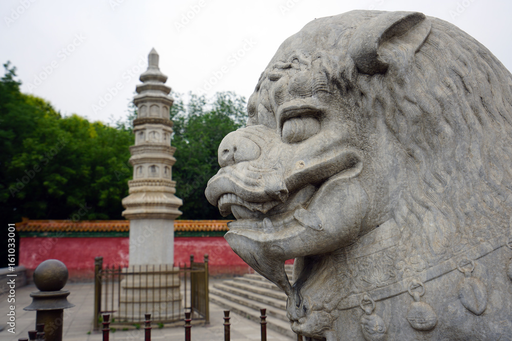 View of the landmark Summer Palace, a complex of historic buildings and gardens in Beijing View of the landmark Summer Palace, a complex of historic buildings and gardens in Beijing