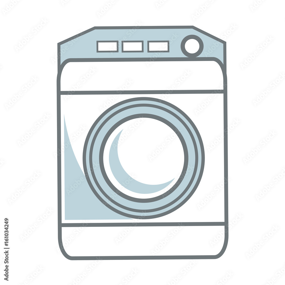 washing machine icon home appliance symbol vector illustration