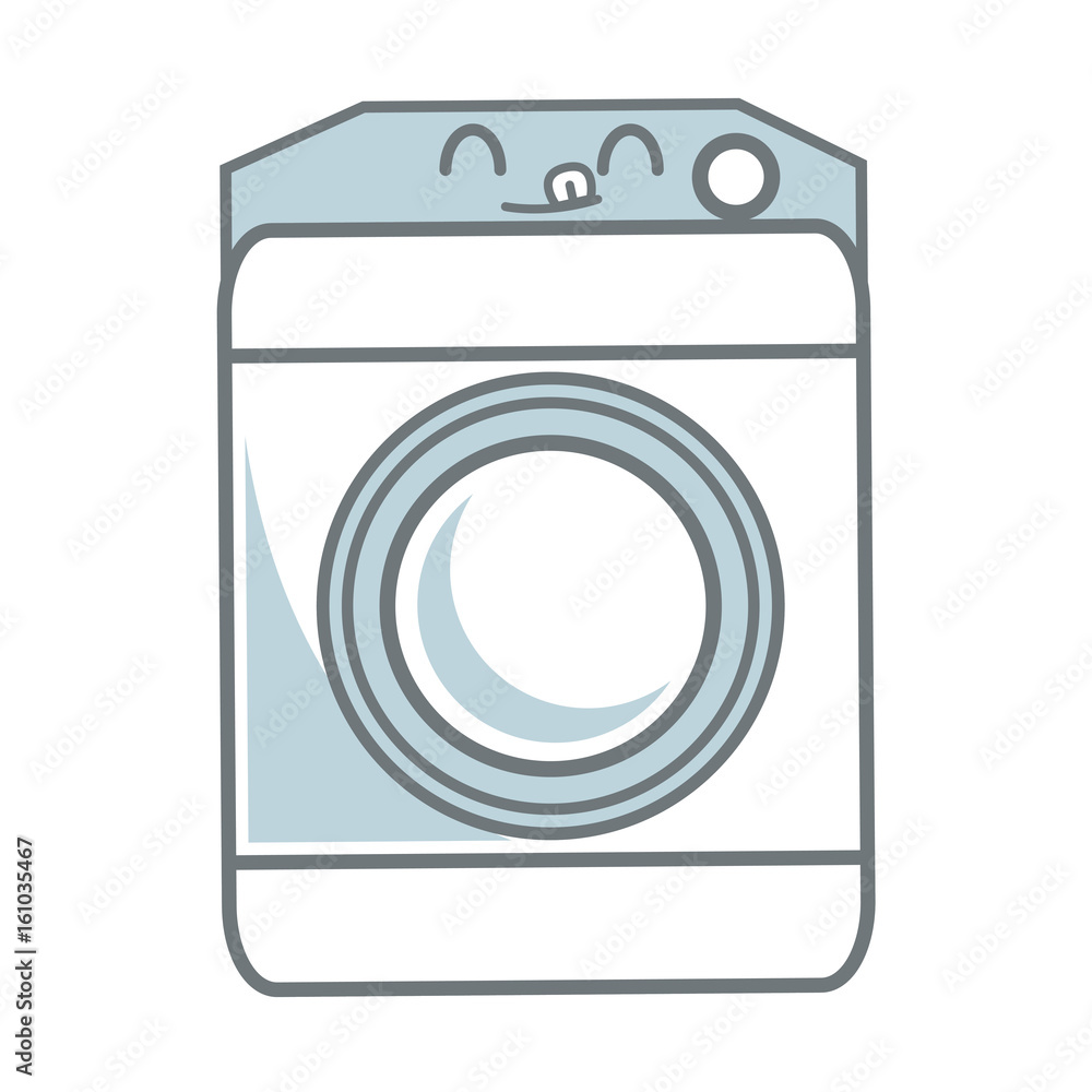 kawaii washing machine icon home appliance symbol vector illustration kawaii washing machine icon home appliance symbol vector illustration