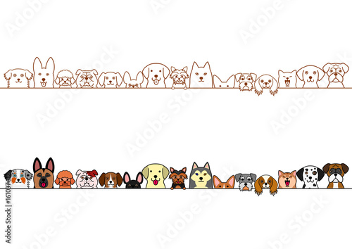 cute dogs border set © Studio Ayutaka