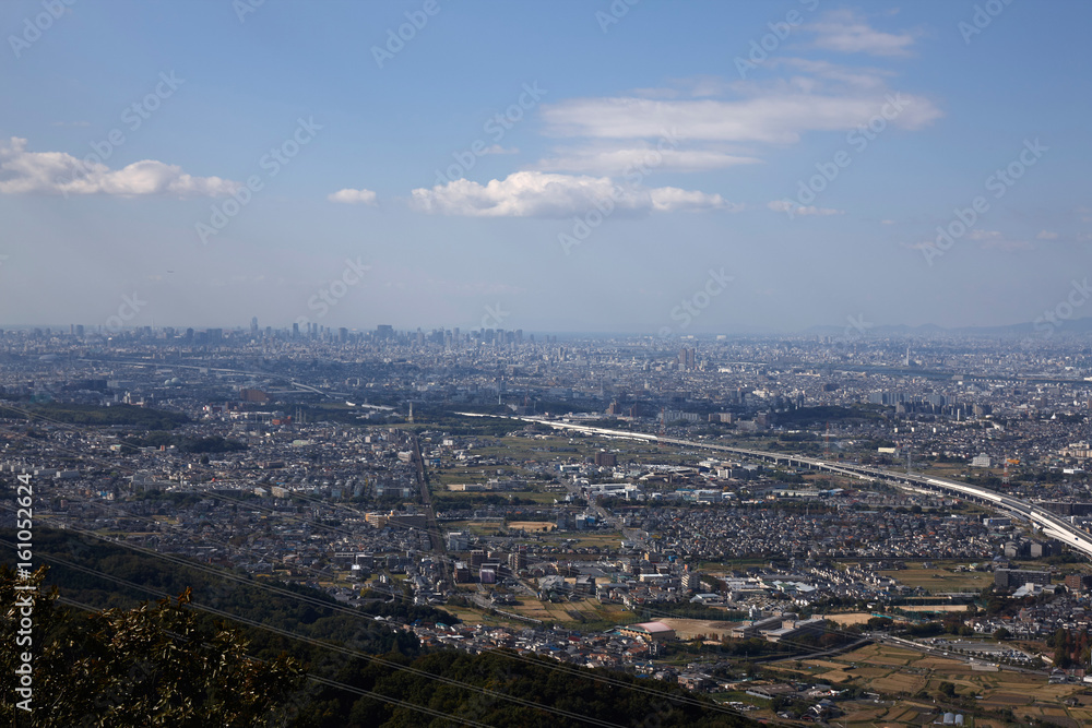 交野山山頂からの風景