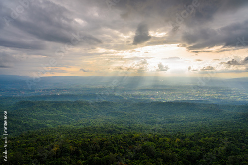 Viewpoint at Phu Hin Rong Kla National Park, Phitsanulok, Thailand.