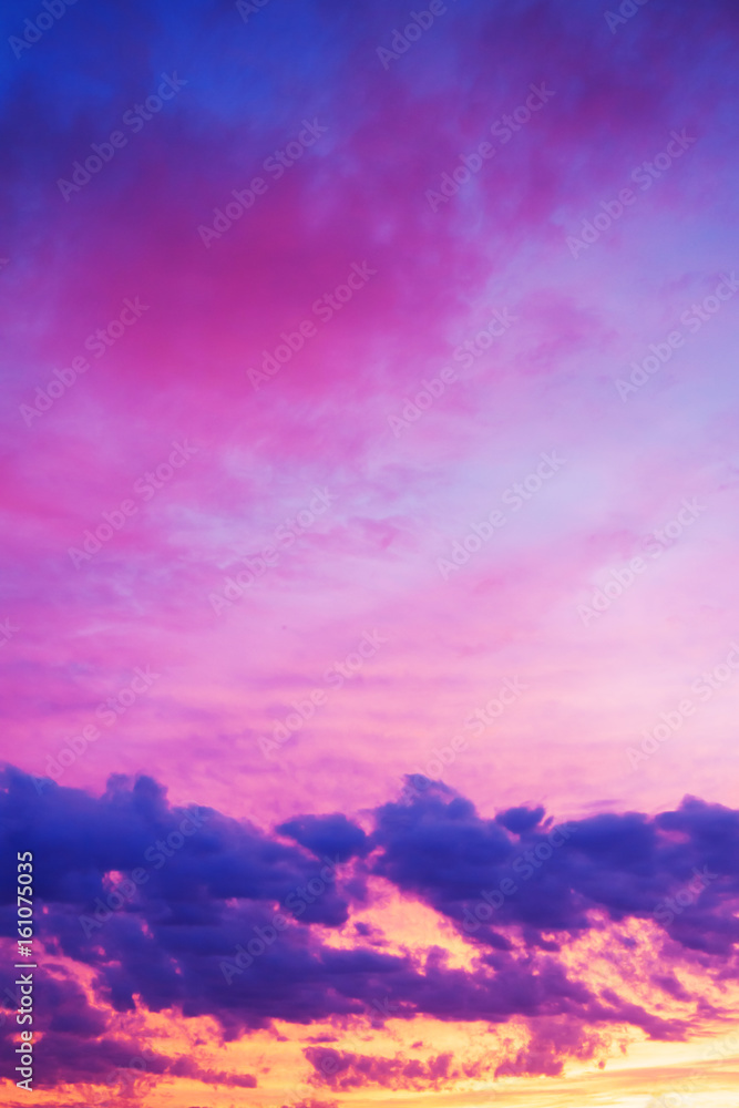  landscape with sky, clouds and sunrise