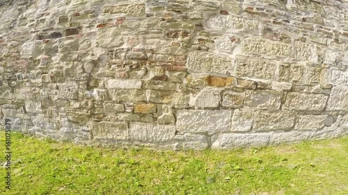 Klostermauer des Klosters Adelberg mit alter Tür photo