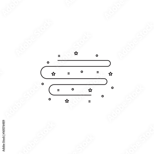 Northern Lights line icon