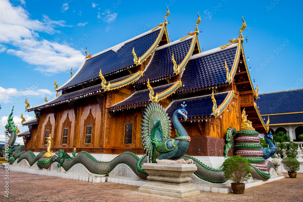 Ban Den temple is a Thai temple which is located in the northern part of Thailand It is one of the most beautiful and famous Thai temples in Chiang Mai