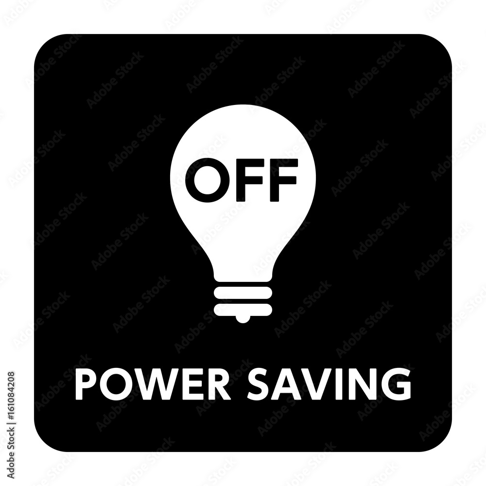 サイン 節電 電球 Off 節約 電気 Stock Vector Adobe Stock