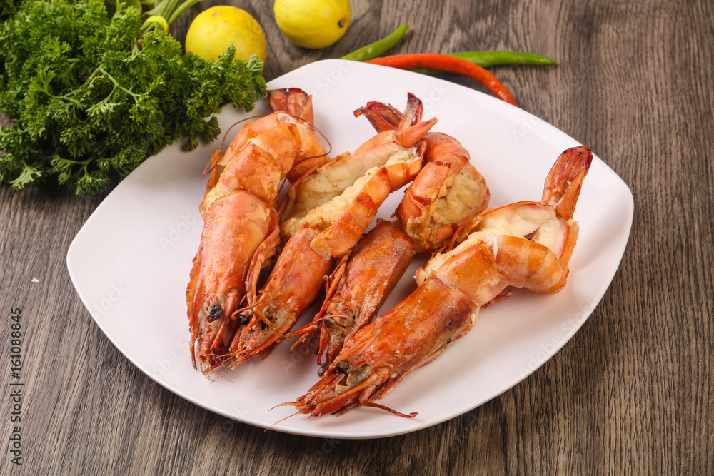 Grilled tiger prawn Grilled tiger prawn