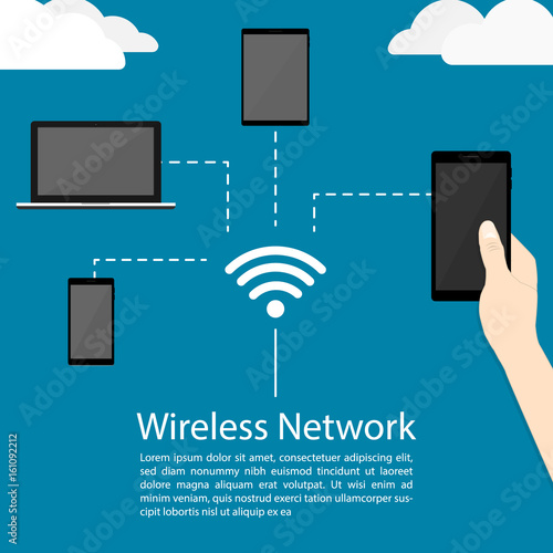 wireless network vector