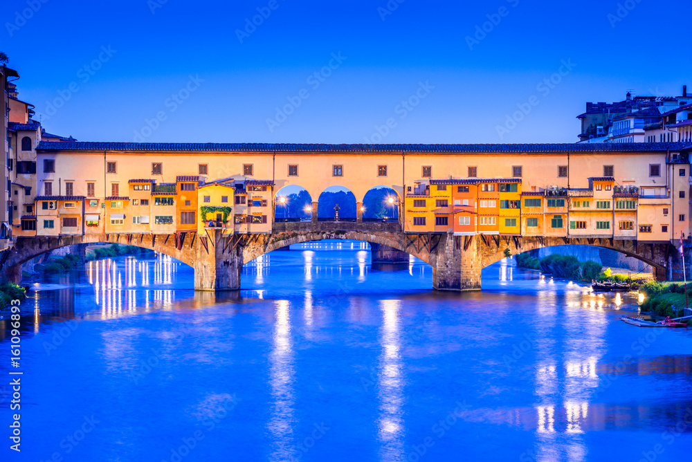 Florence, Tuscany, Italy - Ponte Vecchio and Arno River