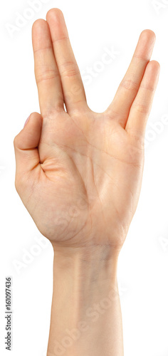 female hand gesture