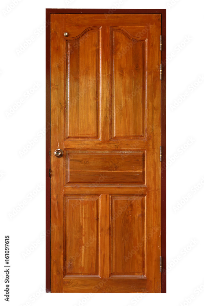 wood door isolated on white background wood door isolated on white background