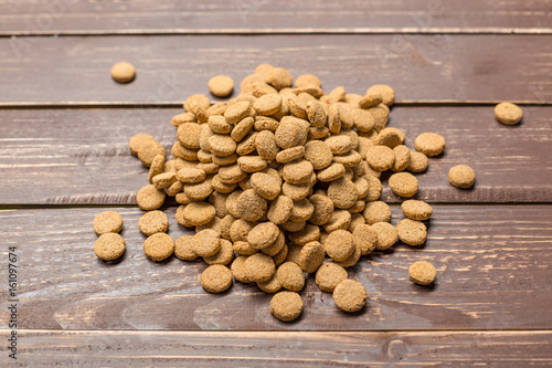 Dried food for dogs or cats.